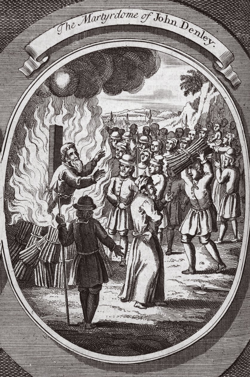 The martyrdom of John Denley, illustrasjon fra 