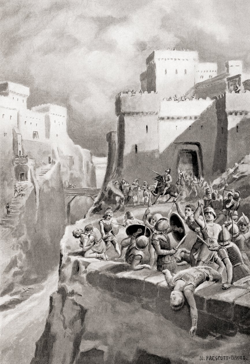 Megaras opprør mot Athen, fra Hutchinsons History of the Nations, pub.1915 av English School