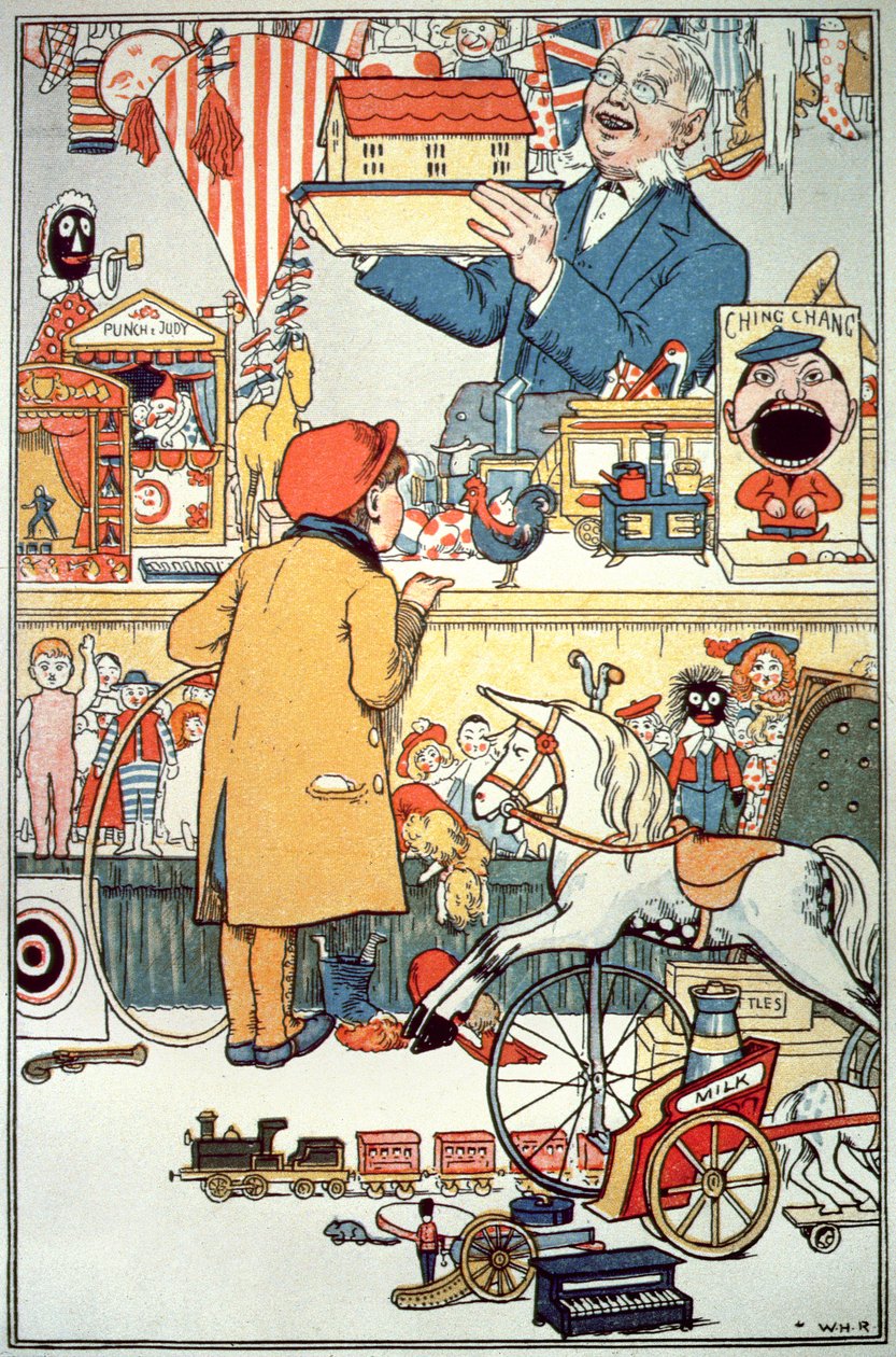 Leketøysbutikken, ca. 1910 av English School
