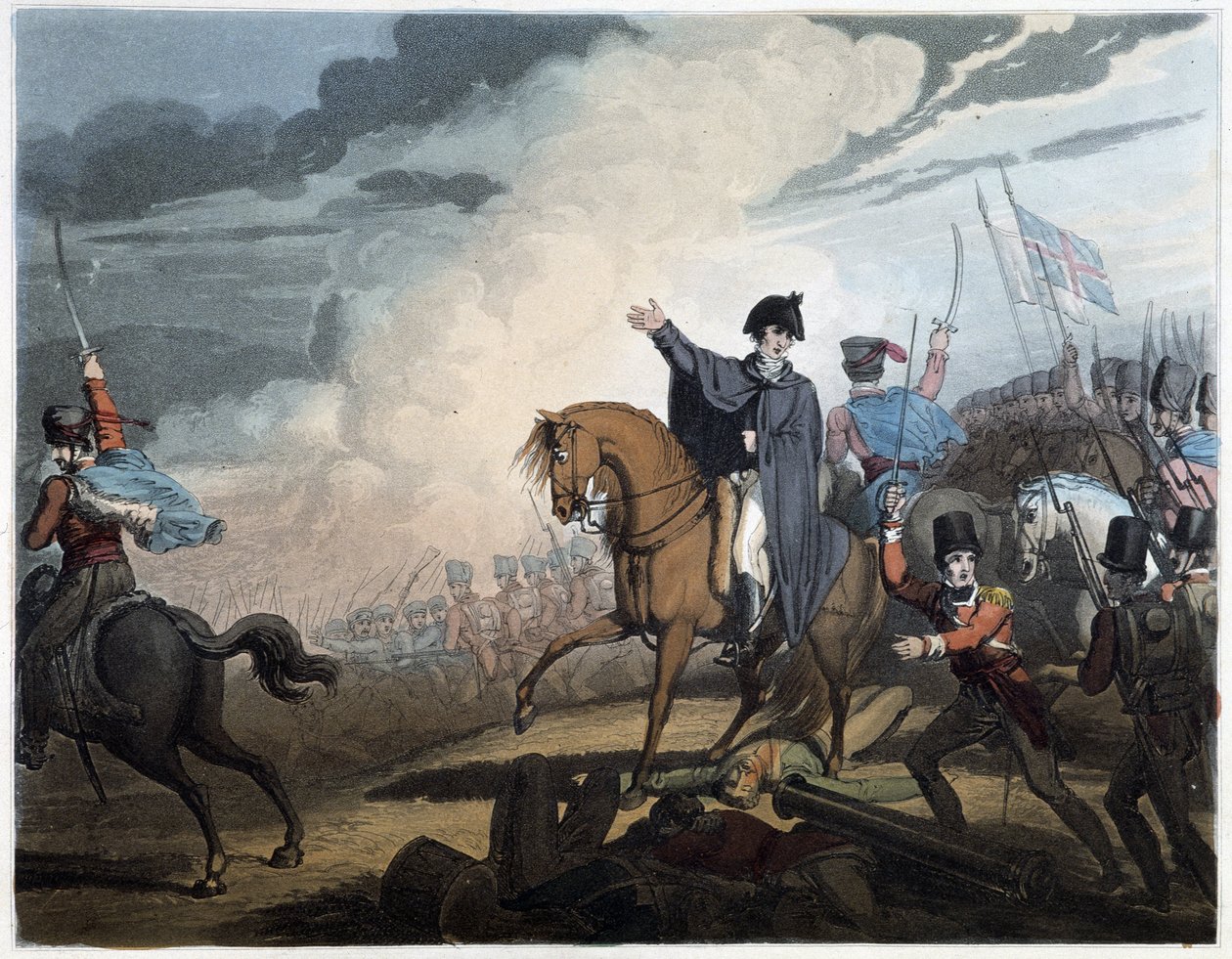 Seirene til hertugen av Wellington (fra platene til R. Westall), London, red. Thomas Davidson av English School