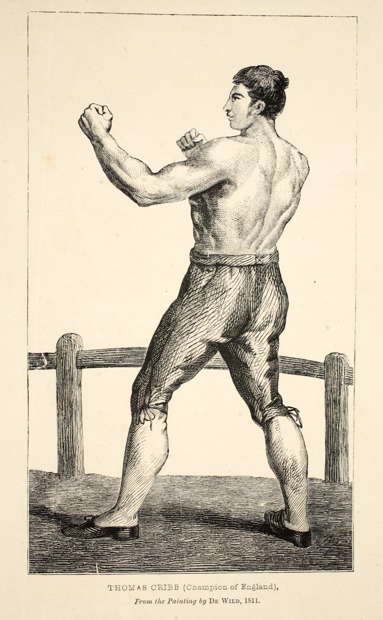 Thomas Cribb, Champion of England, fra maleriet av De Wild av English School