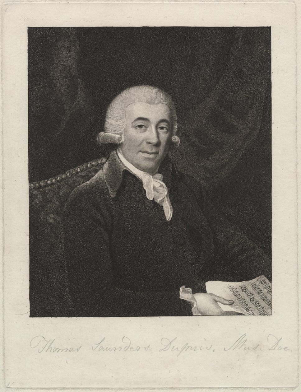 Thomas Saunders Dupuis, ca. 1800 (stippgravering) av English School