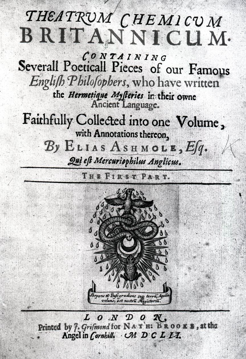 Tittelside til Theatrum Britannicum av Elias Ashmole, 1652 (trykk) av English School