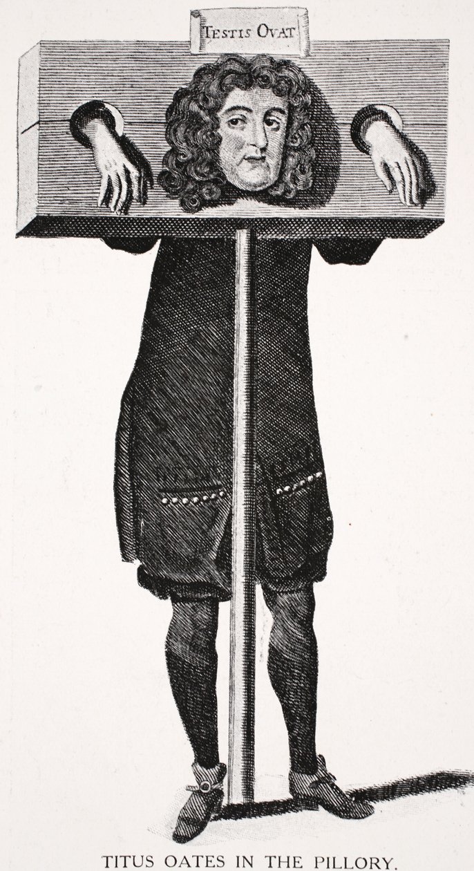 Titus Oates in the Pilory av English School