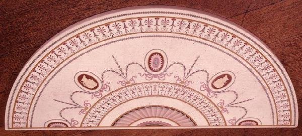 Topp på sidebord av Robert Adam og Thomas Chippendale, design innlagt i scagliola, ca. 1755 (marmor) av English School
