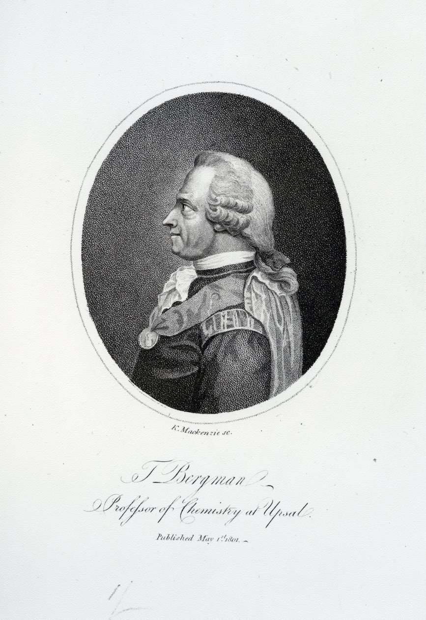 Torbern Olof Bergman, gravert av K. Mackenzie, 1801 av English School