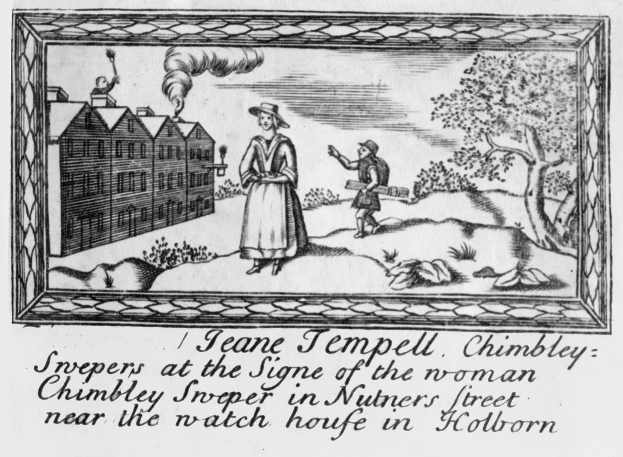 Byttekort til Jeanne Tempell, skorsteinsfeiere av English School