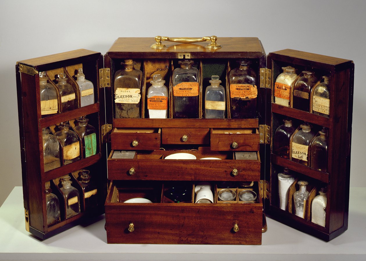 Traveling Pharmacy, ca. 1820 (mahogni) av English School