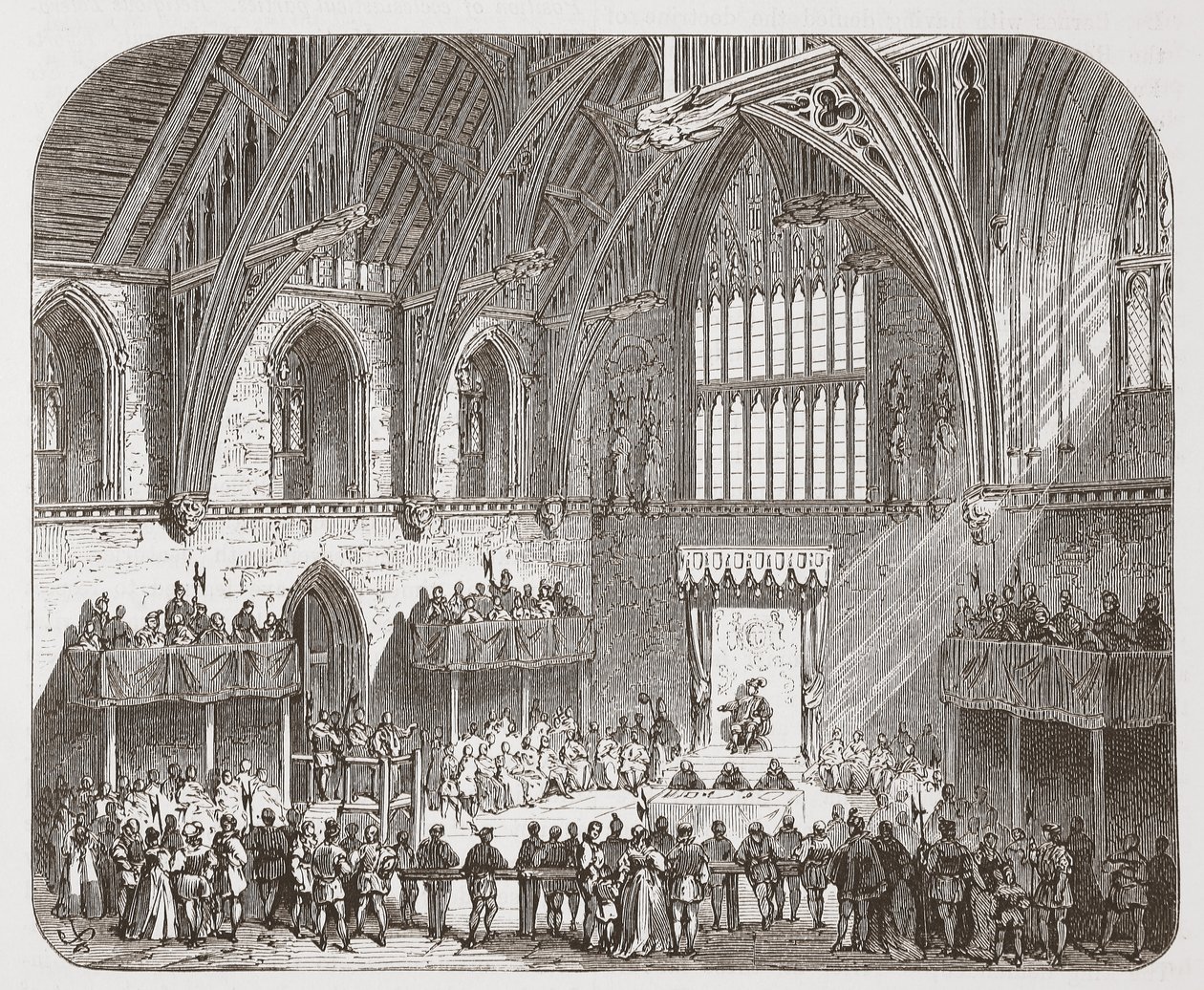 Rettssak mot Lambert i Westminster Hall av English School