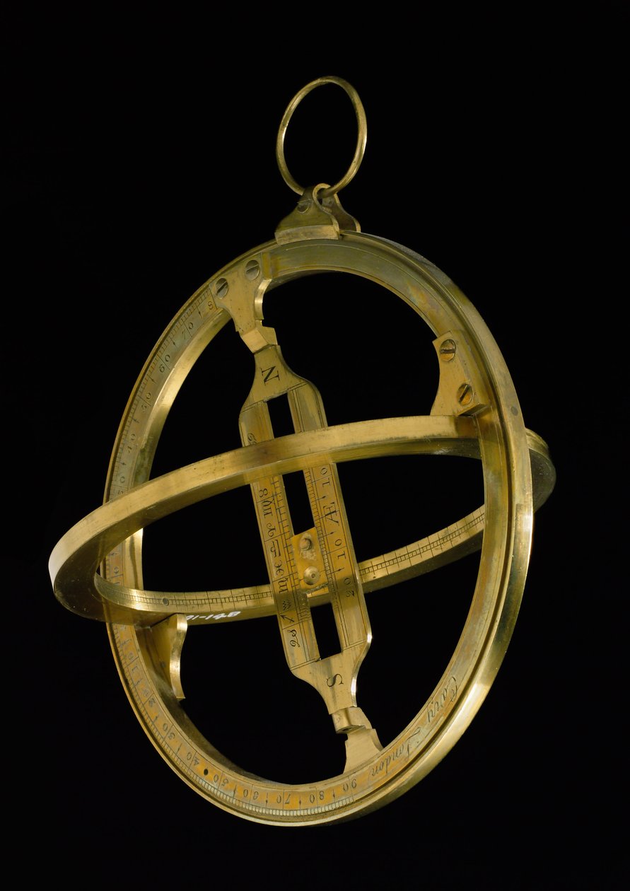 Universell ekvinoktial ringsolur, ca. 1800 (messing) av English School