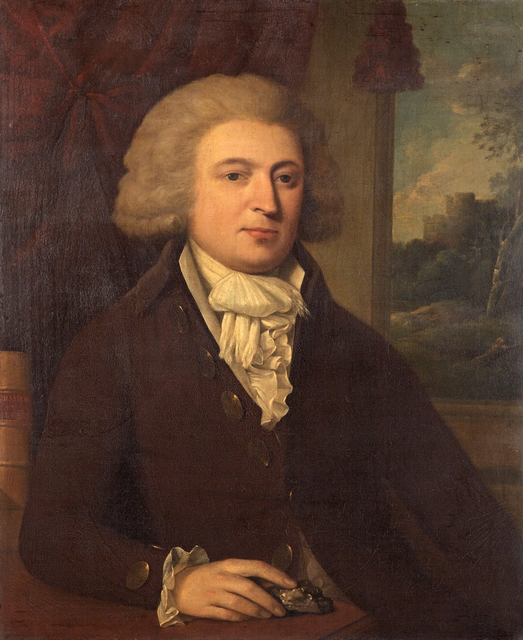 Ukjent herre med et mineralprøve, ca. 1790 av English School