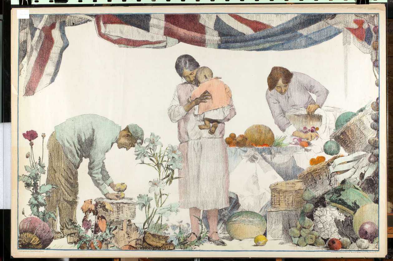 Uten tittel, fra serien 'Service of Empire' (farge litho) av English School