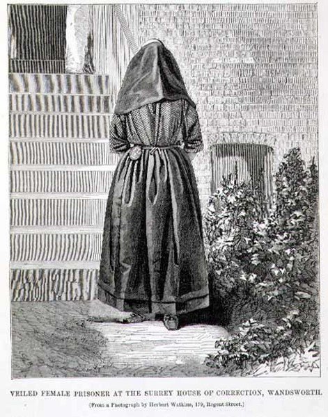 Veiled Female Prisoner ved Surrey House of Correction, Wandsworth, fra 