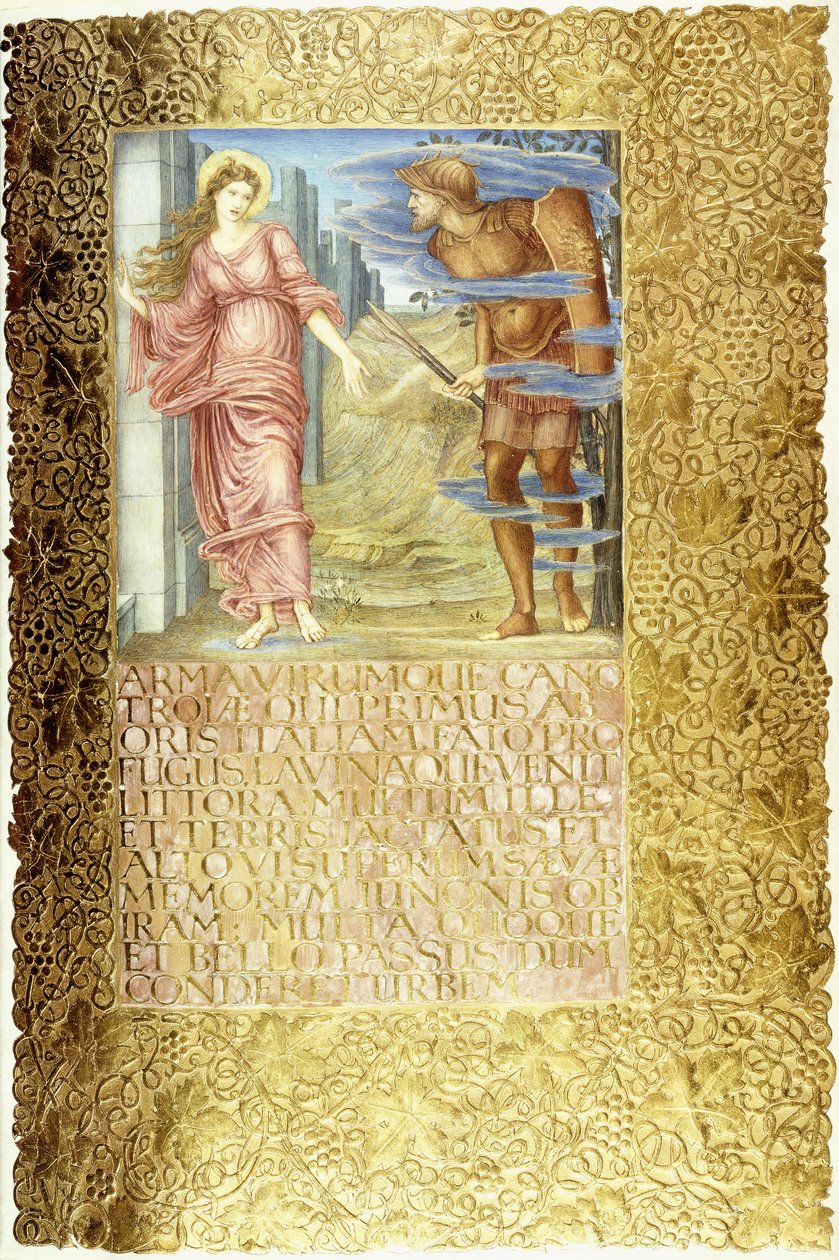 Venus og Aeneas, 1874-c.1919 av English School
