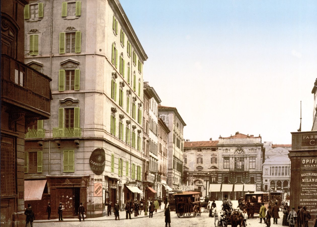 Utsikt over Roma (håndfarget bilde) av English School