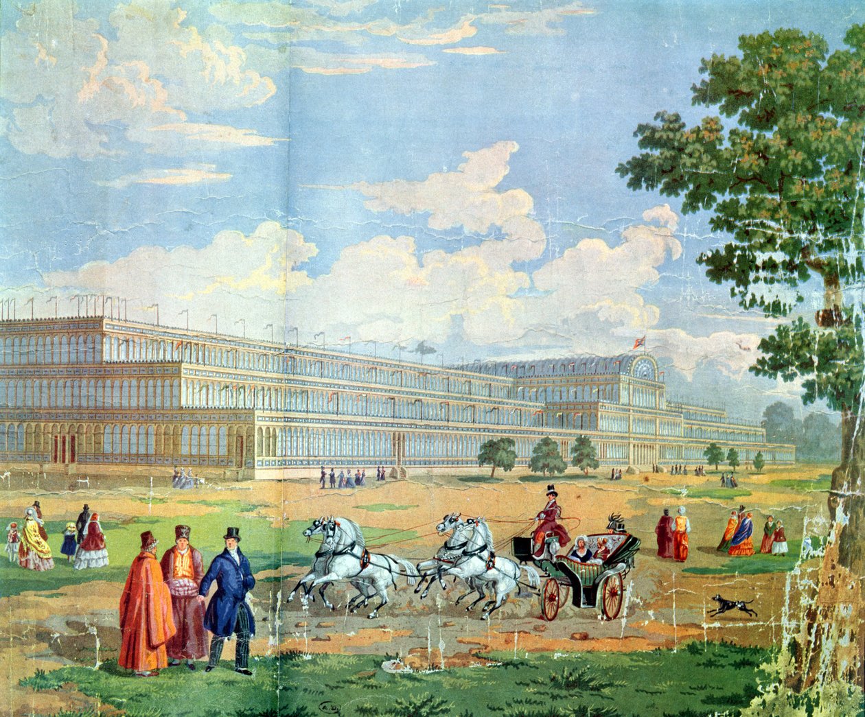 Utsikt over Crystal Palace av English School