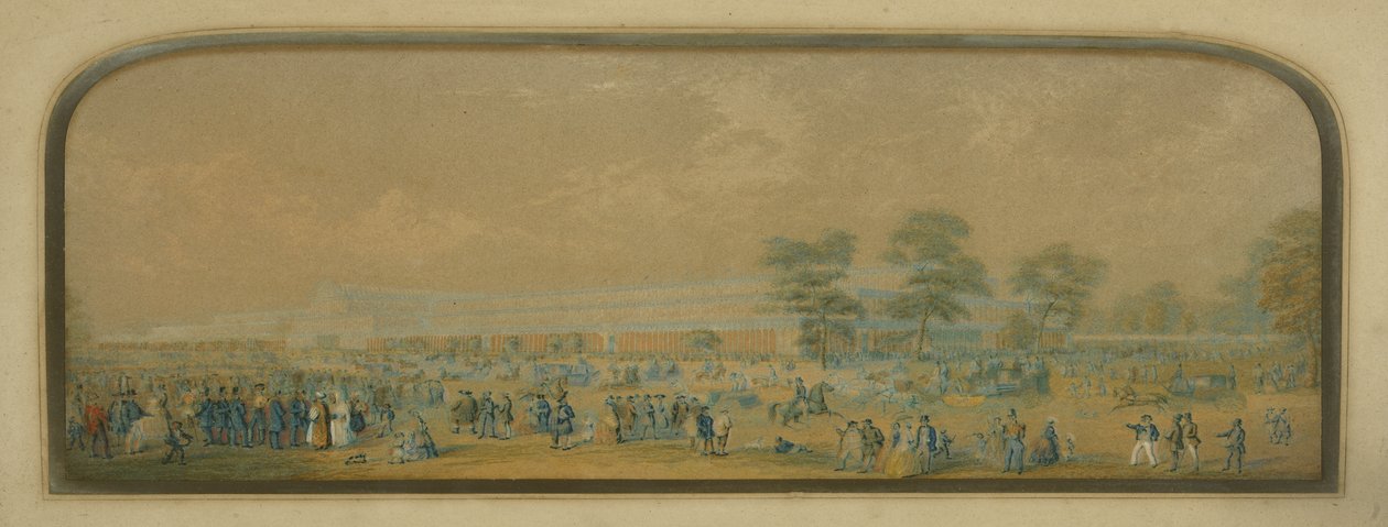 Utsikt over Crystal Palace, 1851 av English School