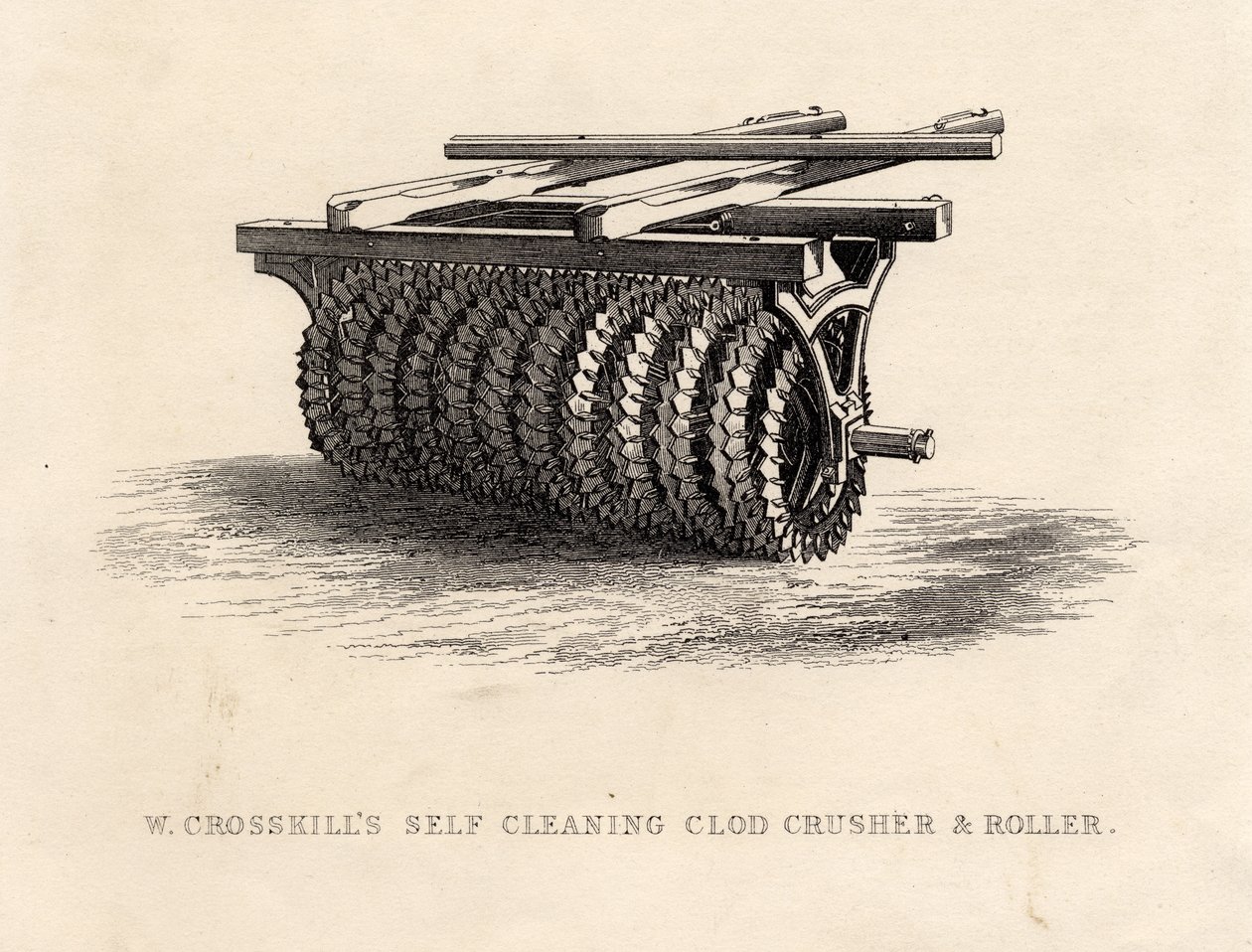 W. Crosskills Selvrensende Clod Crusher and Roller av English School