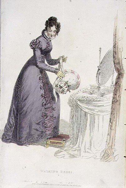 Walking Dress, motetallerken fra Ackermann