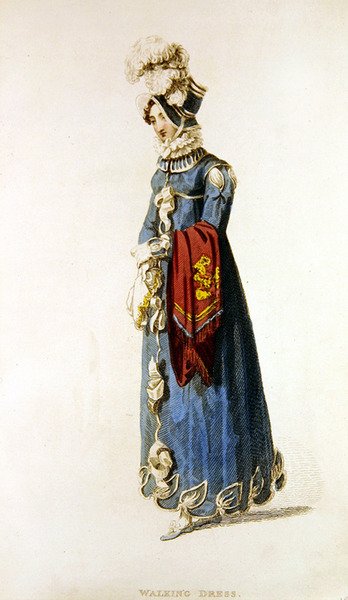 Vandringskjole, moteplate fra Ackermann