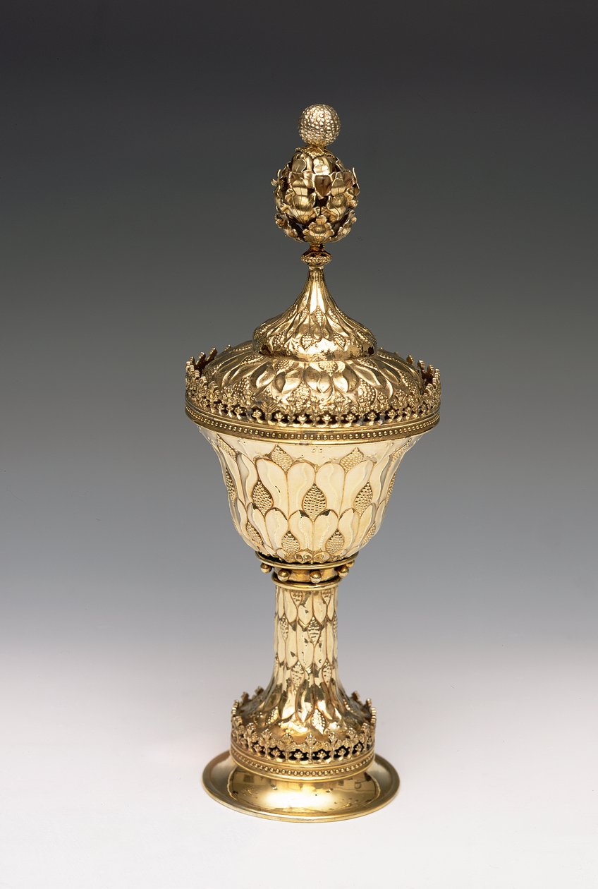 Wardens Grace Cup, ca. 1480 (forgylt sølv) (se også 239872) av English School