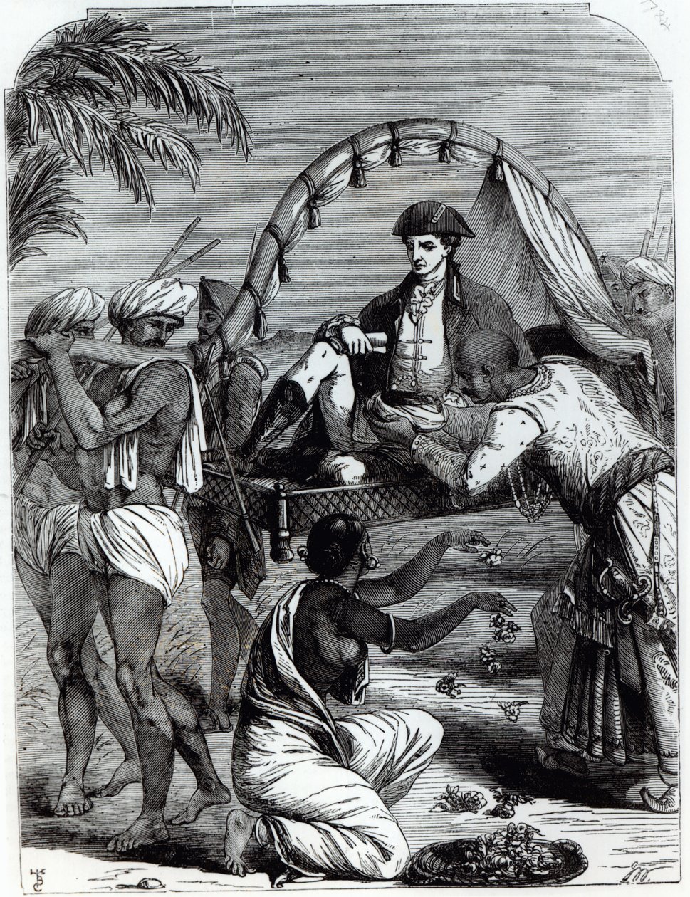 Warren Hastings (1732-1818) i India i 1784 av English School