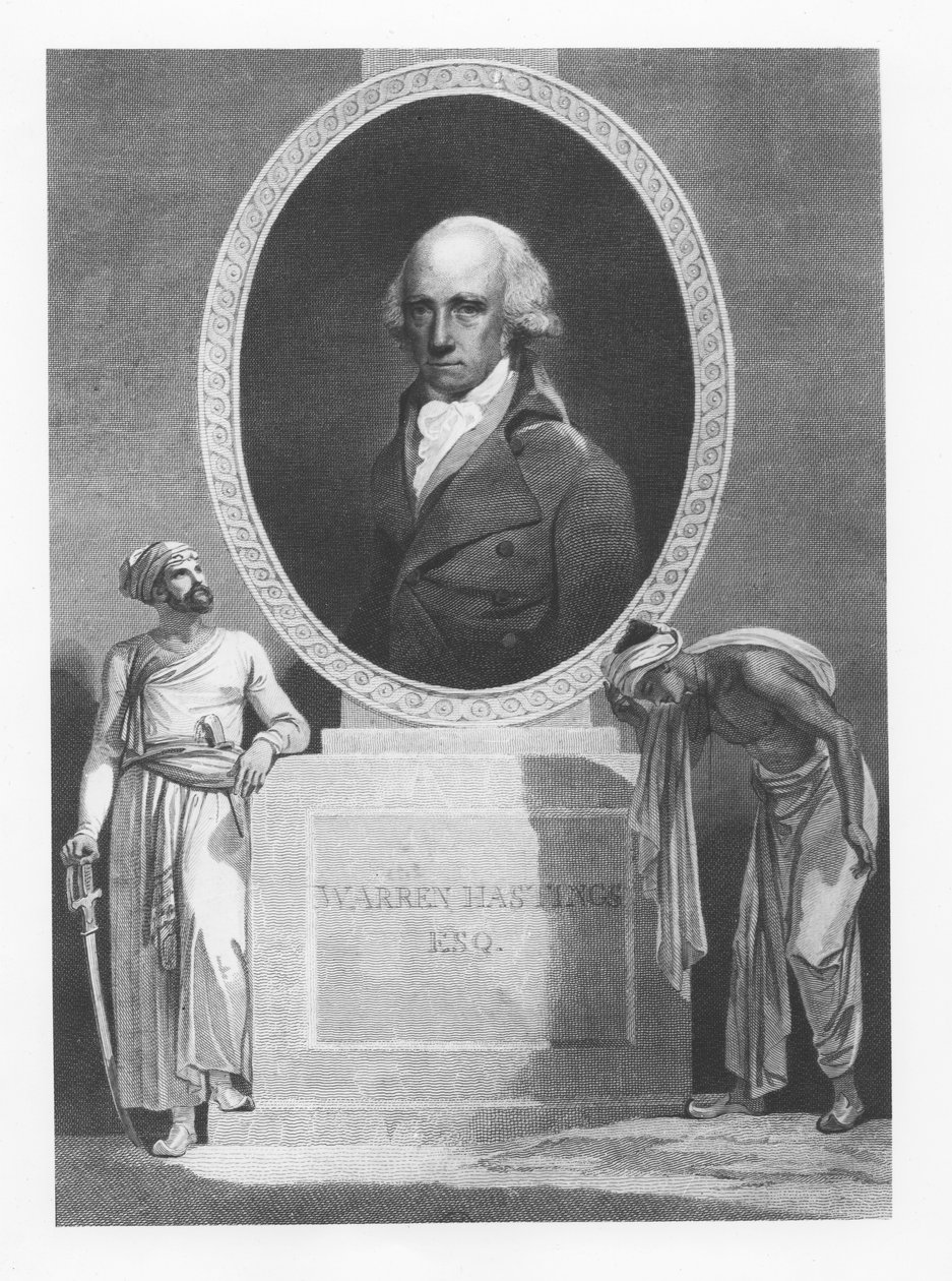 Warren Hastings (gravering) av English School