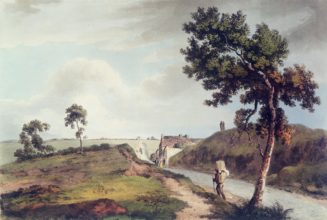 Waterloo, gravert av C. Turner, 1816 (farget gravering) av English School