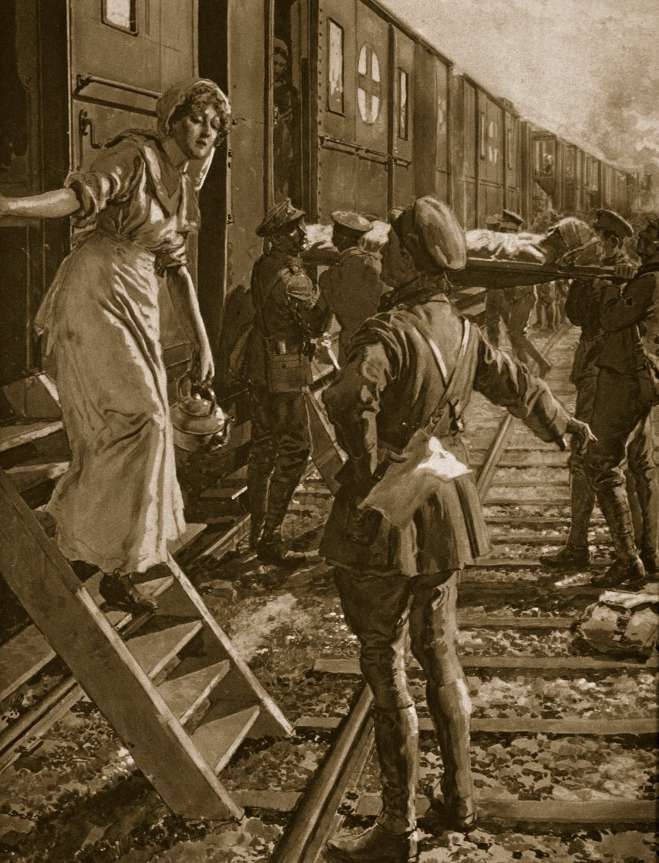 Wayside Calvary i Frankrike, 1914-19 av English School