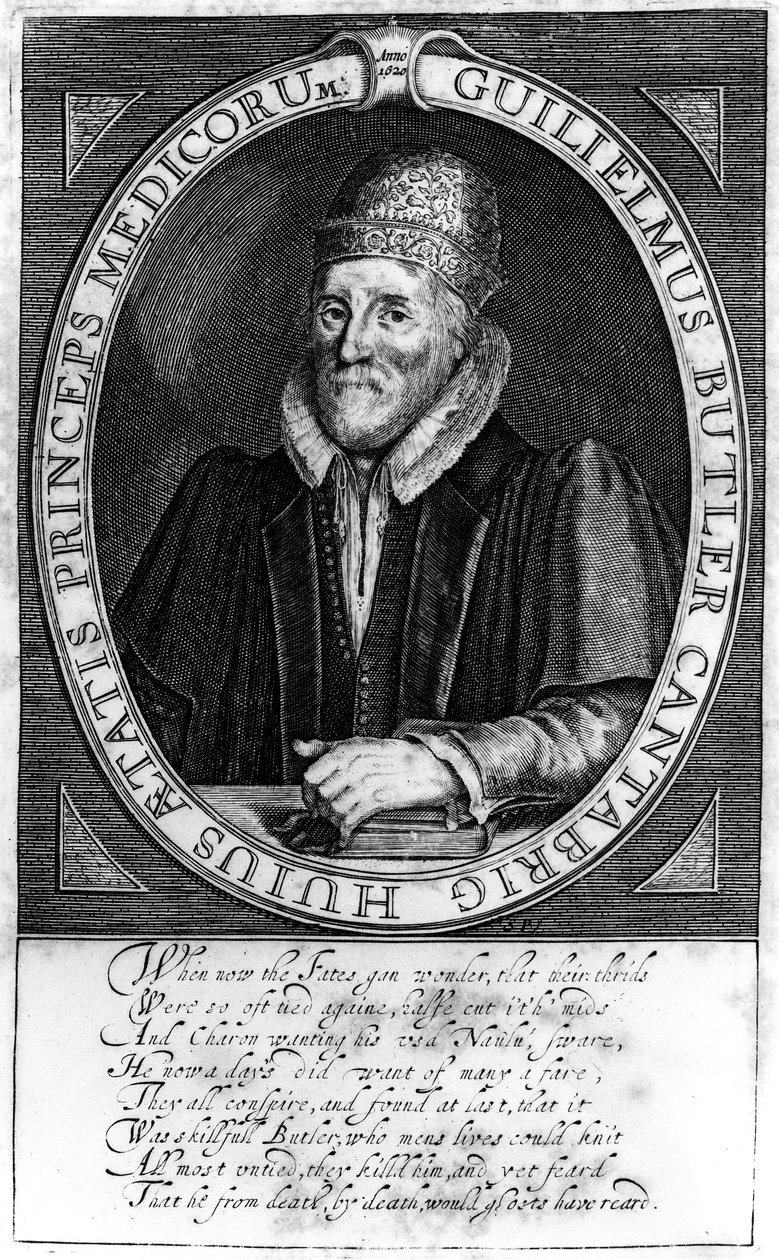 William Butler, etter et originalt portrett i Clare Hall, Cambridge, 1620 av English School