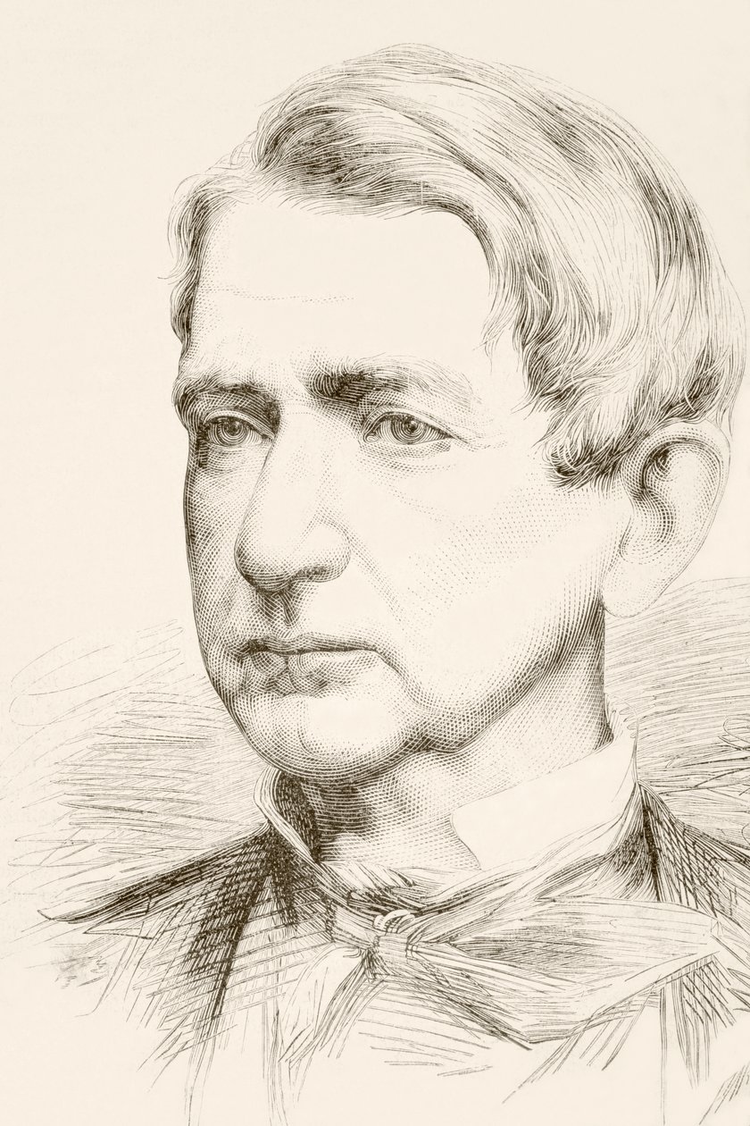 William Henry Seward, sr. (litho) av English School