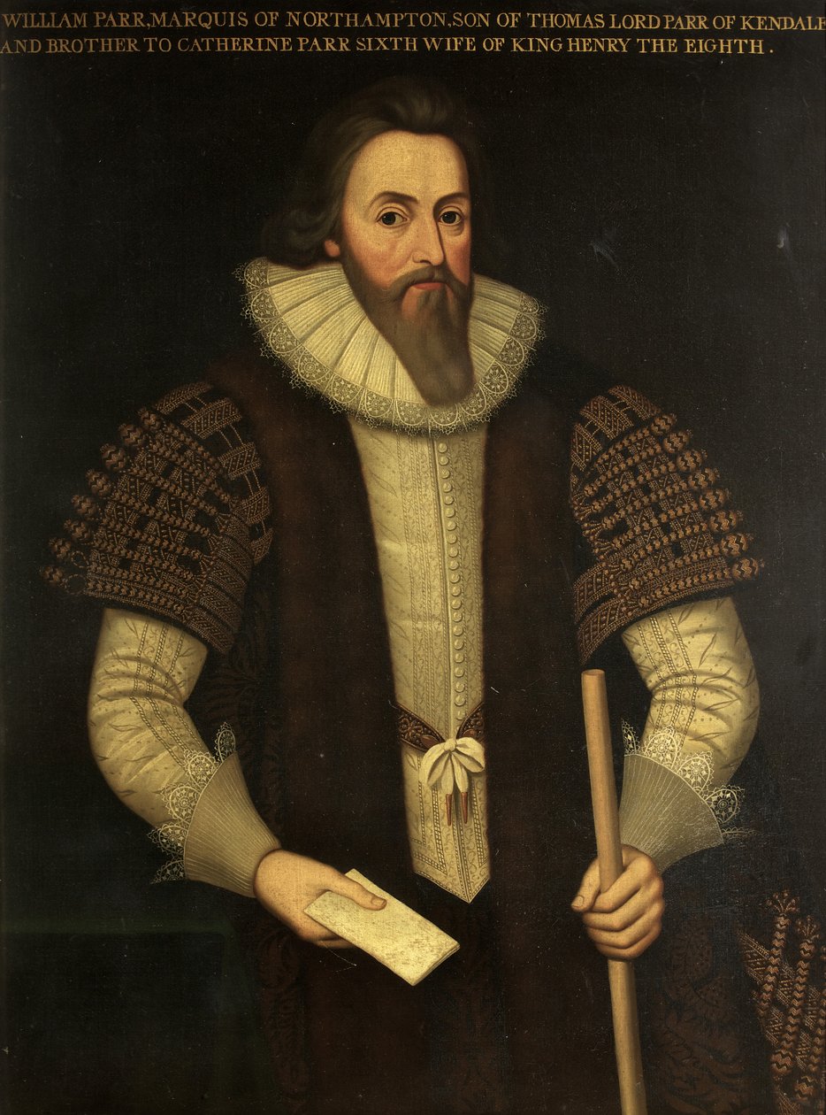 William Parr, Marquis of Northampton (olje på lerret) av English School