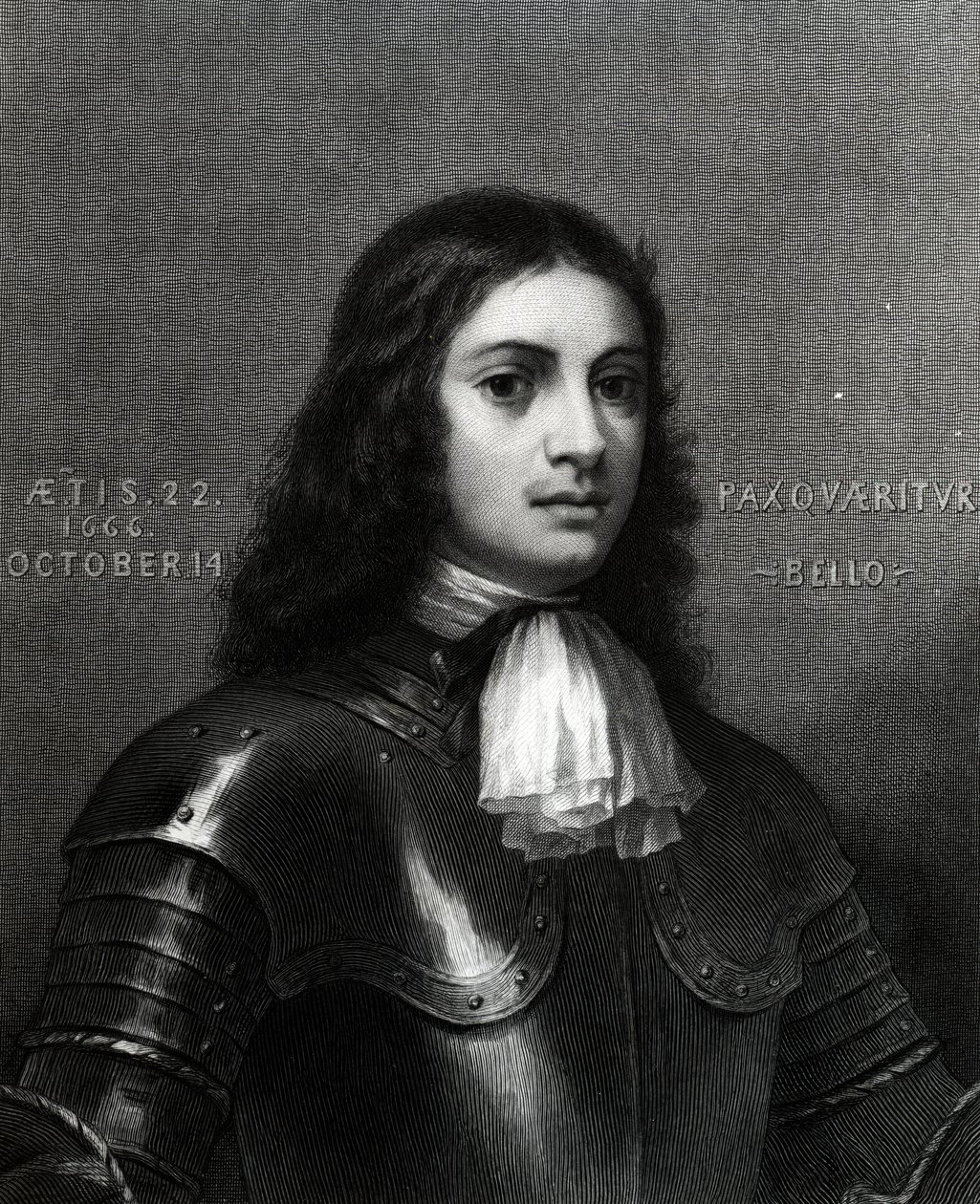 William Penn i en alder av tjueto, trykk laget av S. A. Schoff, 1862 (gravering) av English School
