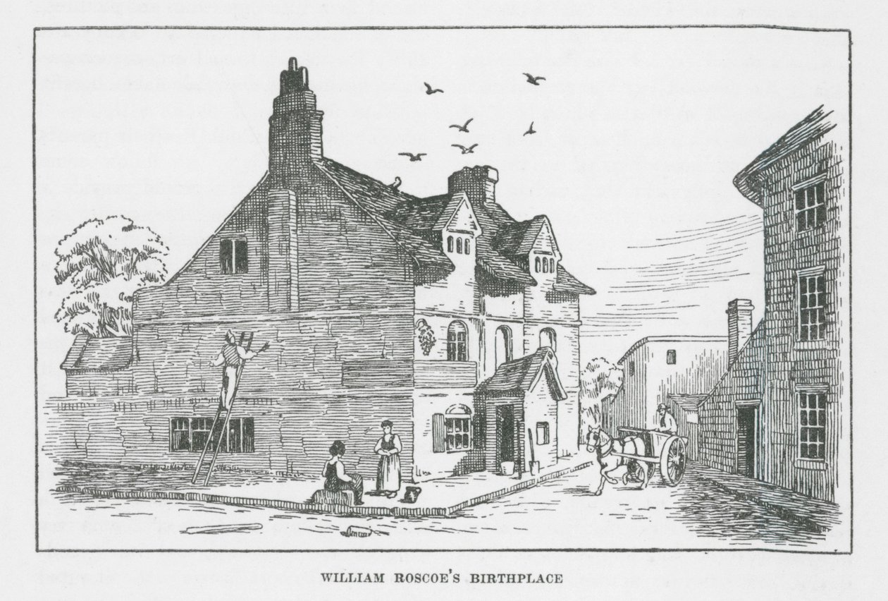 William Roscoes fødested (lito) av English School