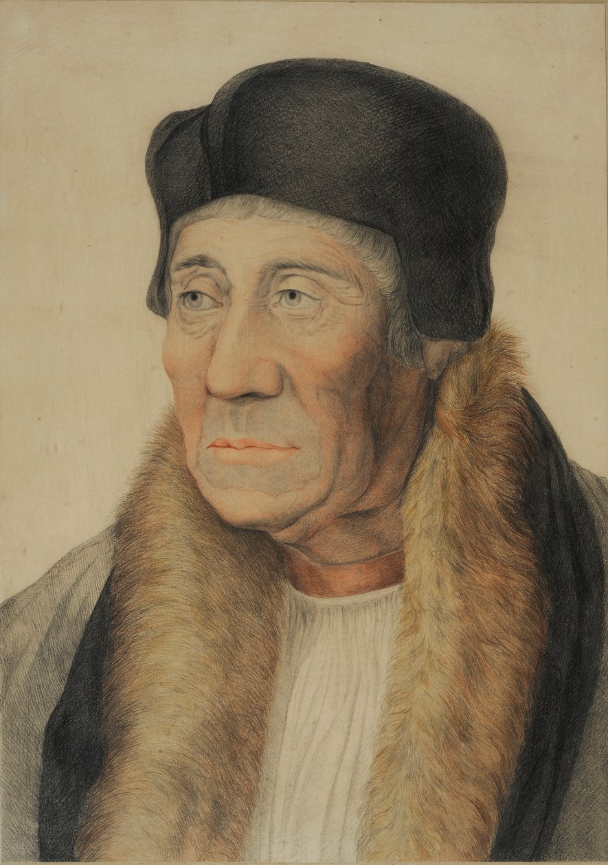 William Warham, gravert av Bartolozzi (håndfarget gravering) av English School