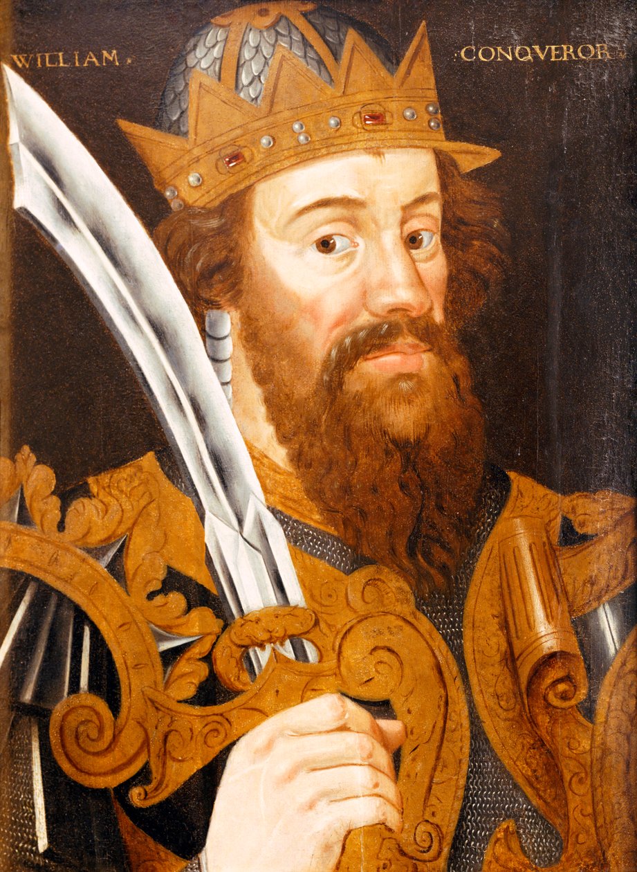 Vilhelm Erobreren, ca. 1580 (olje på panel) av English School