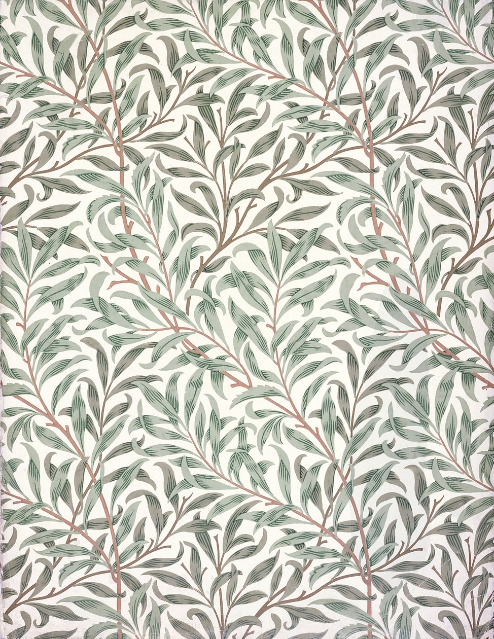 Willow Bough, tapetdesign, 1874 (tapet) av English School