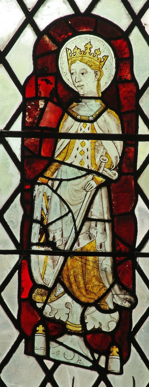 Window Chap-Ed-Confessor kapell som viser St Catherine av English School