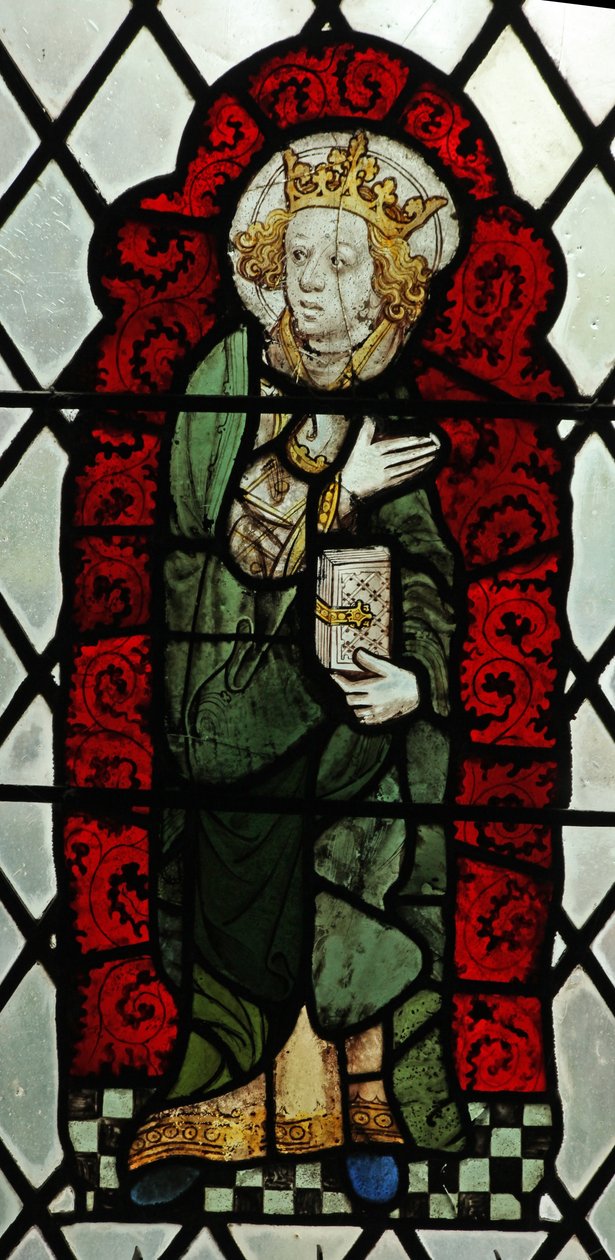 Window Chap-Ed-Confessor kapell som viser St Edward the Confessor? av English School
