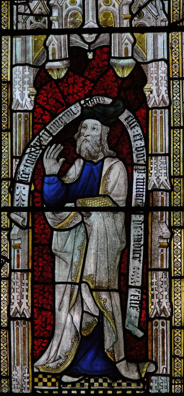 Window Ew som viser Joachim - ektemannen til St Anne av English School