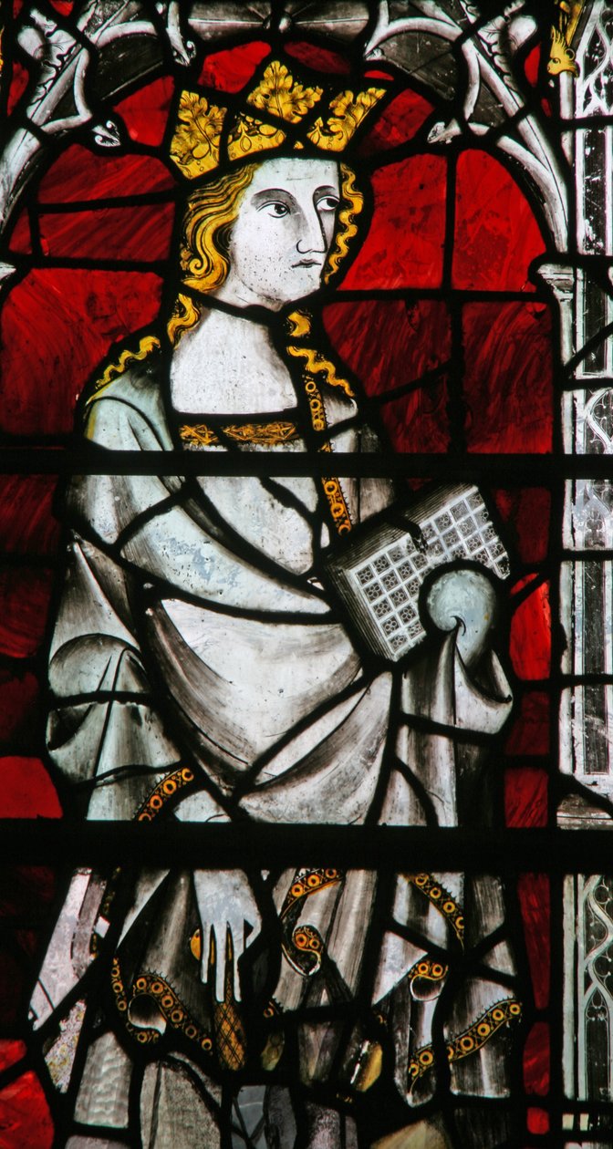 Window Ew som viser St Catherine av English School