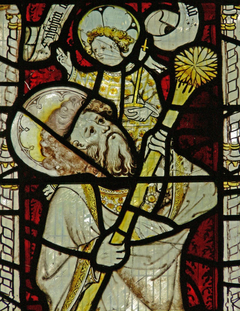 Window Ew som viser St Christopher av English School