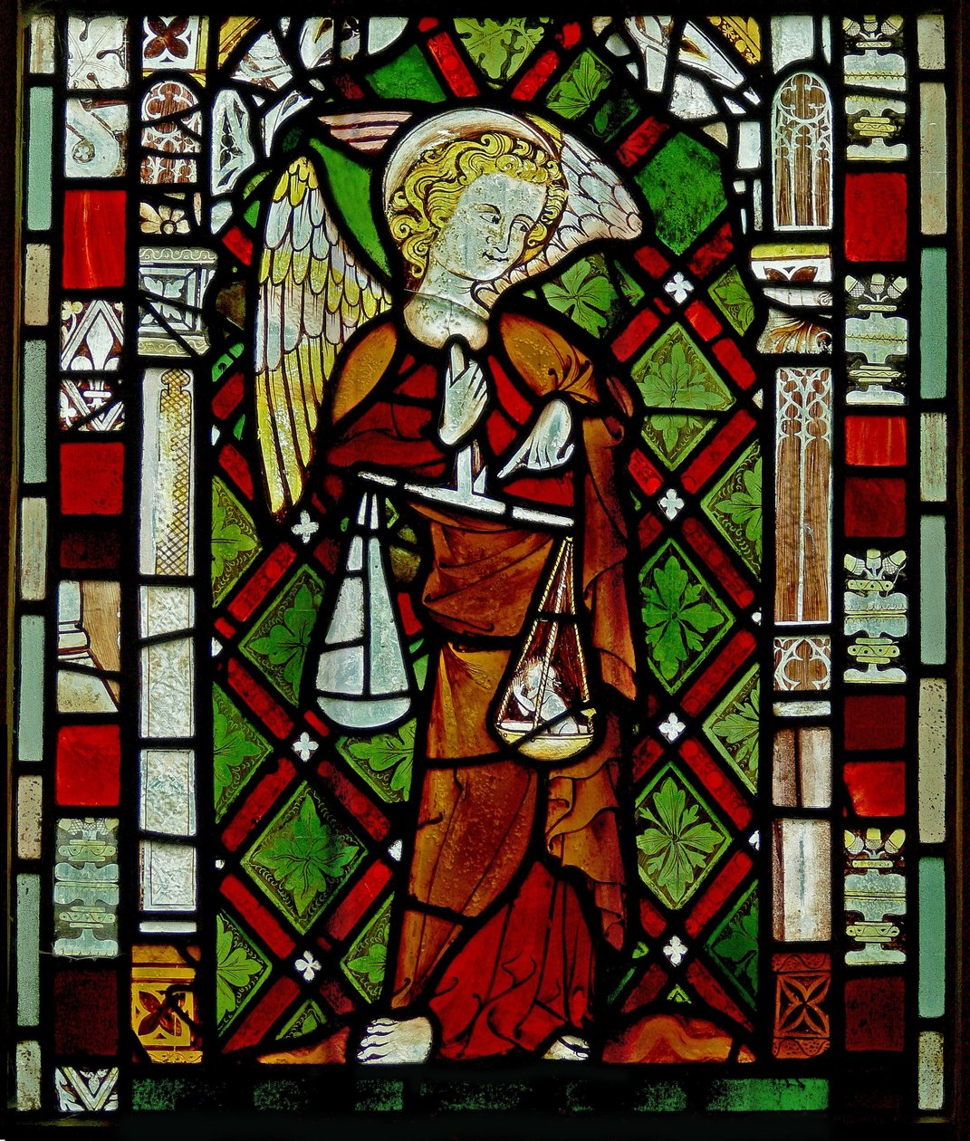 Window Ew som viser St Michael av English School