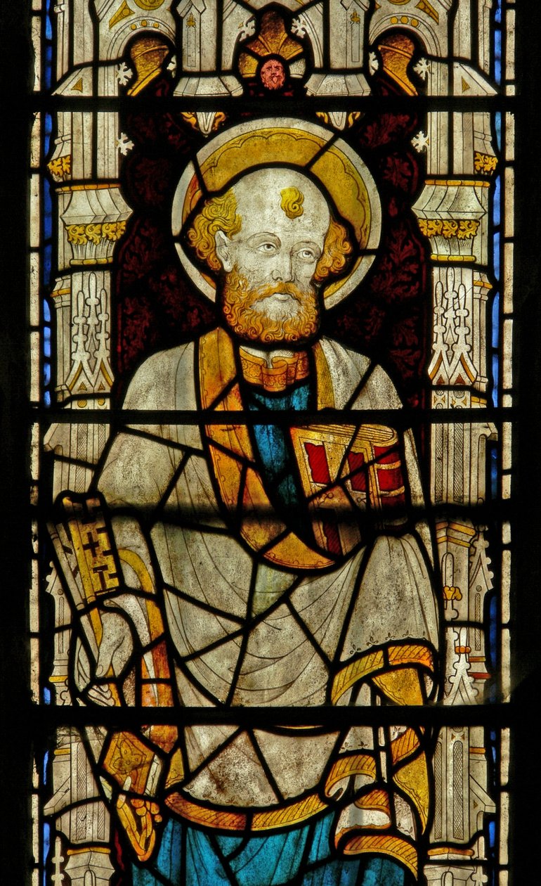 Window Ew som viser St Peter av English School