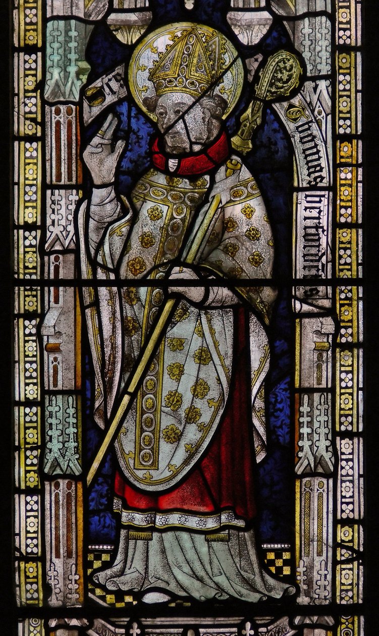 Window Ew som viser St Thomas of Hereford av English School
