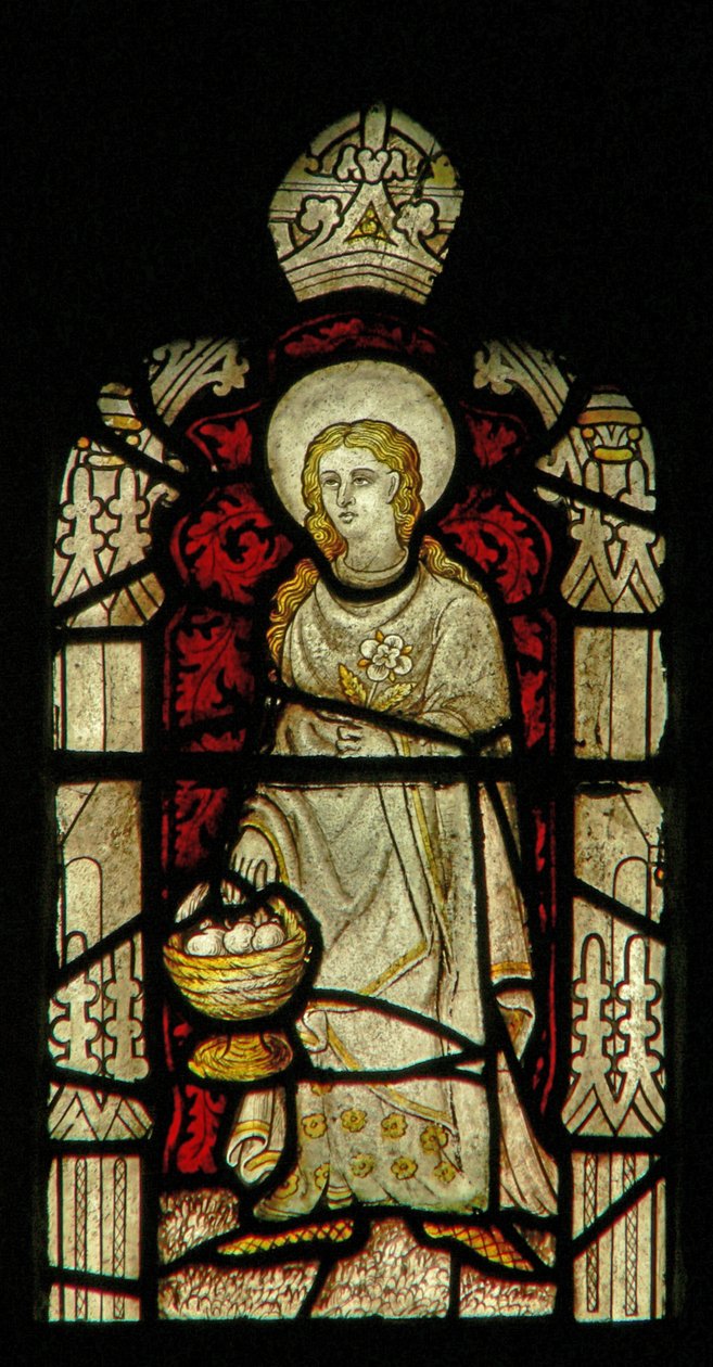 Window Ew tl som viser St Dorothy av English School
