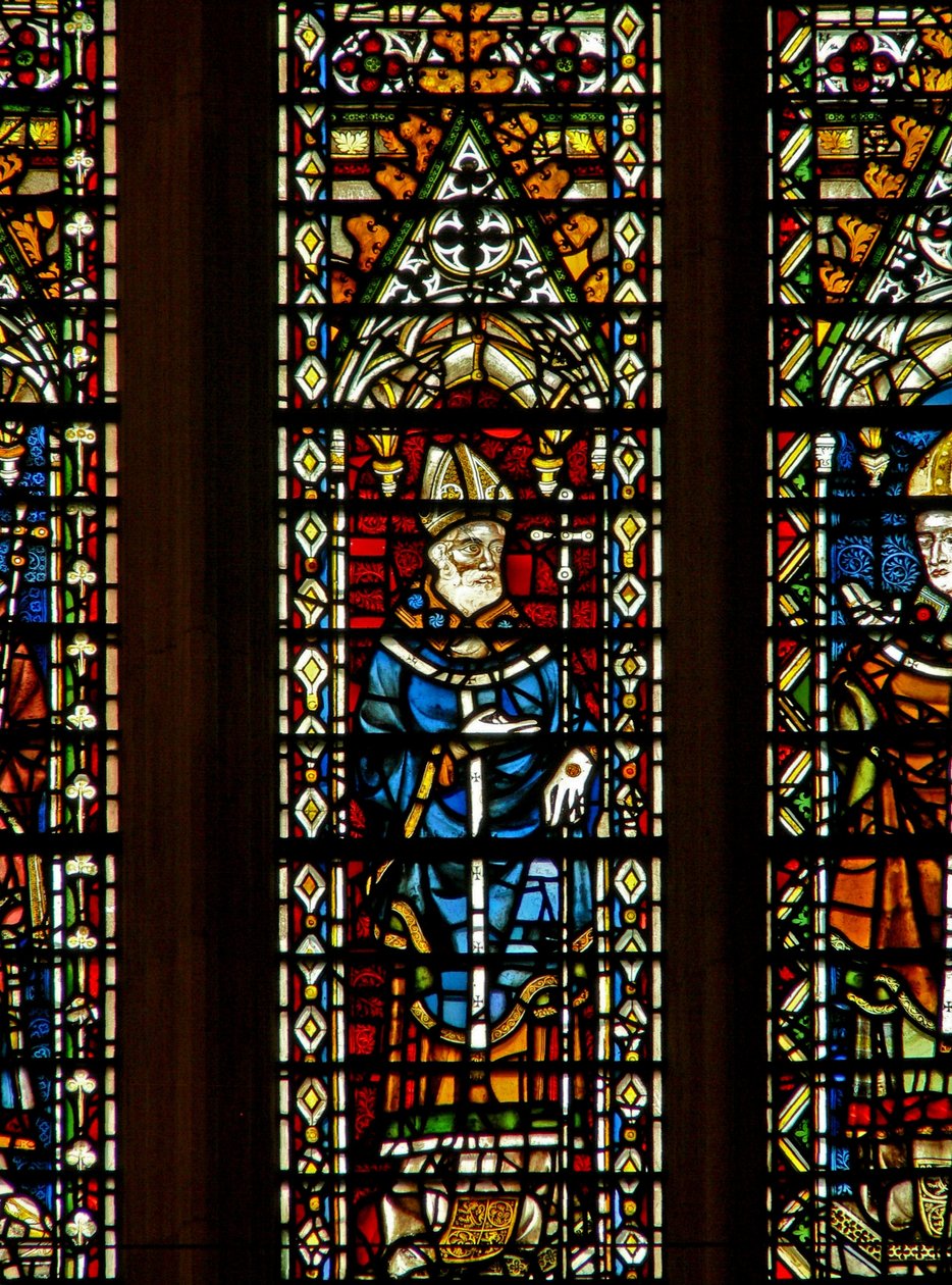 Window Ww som viser en erkebiskop av English School