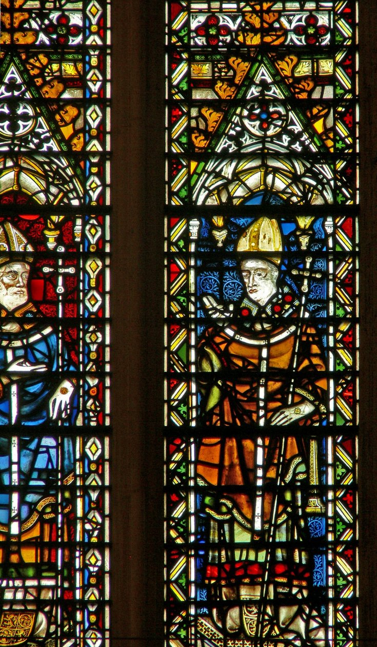 Window Ww som viser en erkebiskop av English School