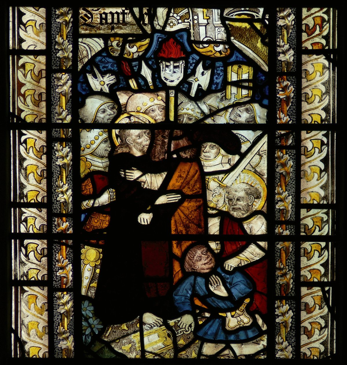 Vindu som viser Judas svik av English School