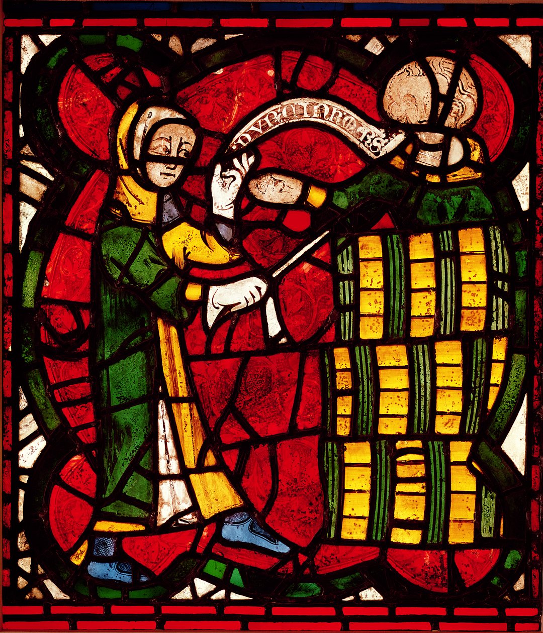 Vindu som viser en tønneselger, ca. 1300 av English School